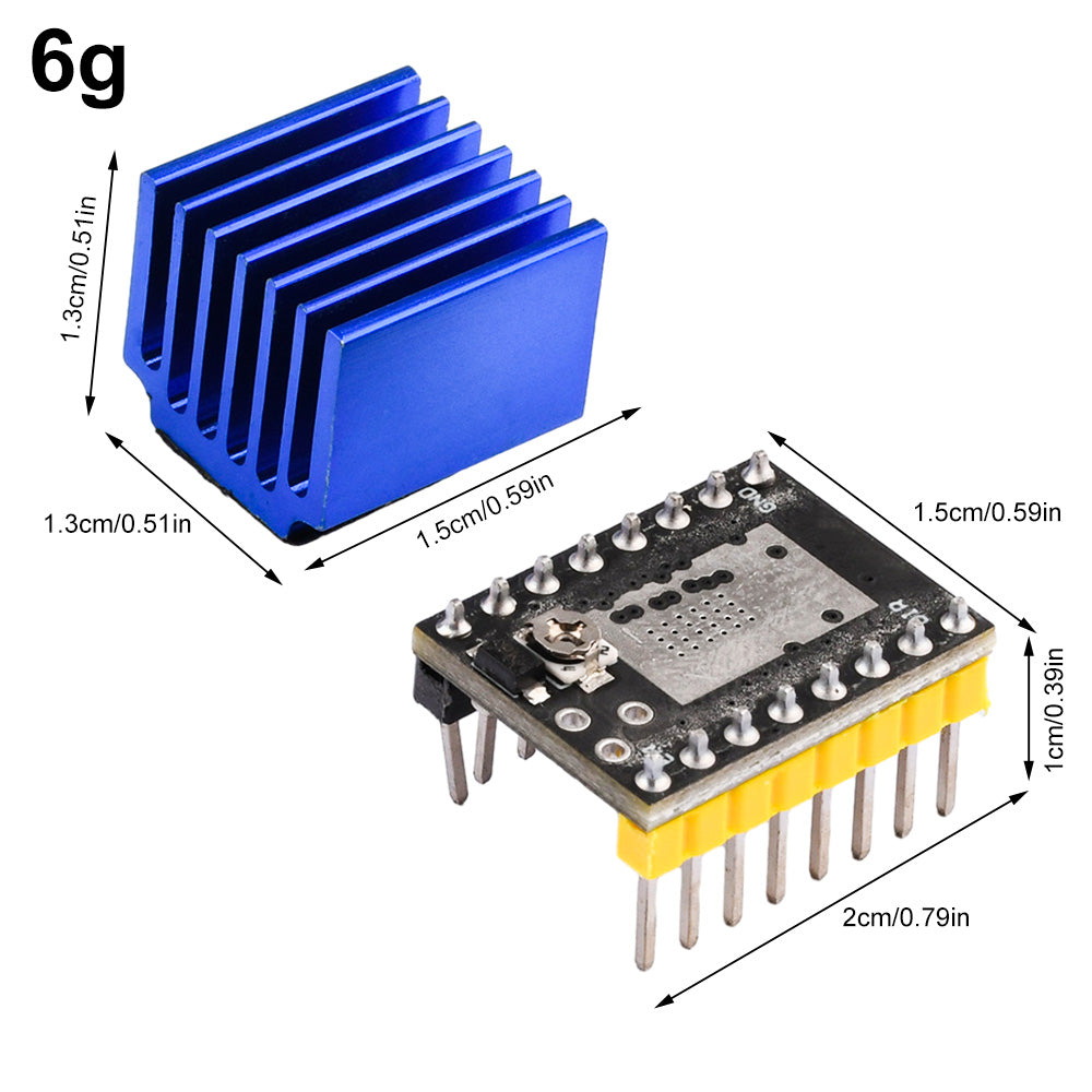 TMC2209 Stepper Motor Driver Module with Heatsink