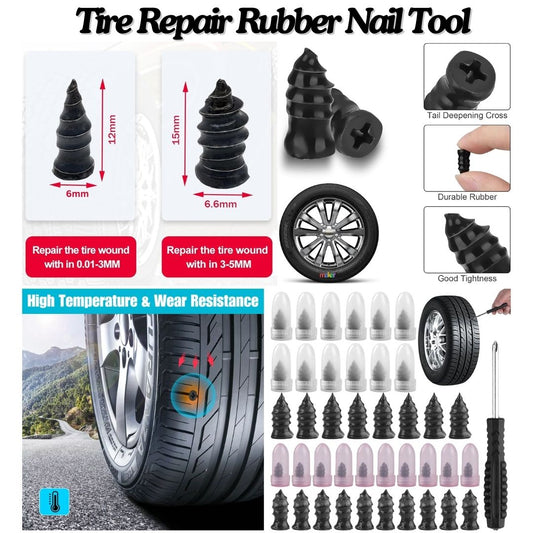 Tire Repair Rubber Nail Screw Tool for Cars and Motorcycles