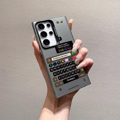 Trendy Stylish Chat Keyboard Phone Case - Samsung