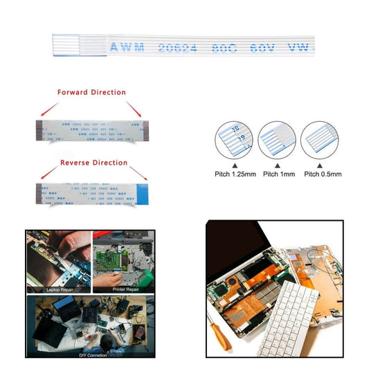 [Type-B] 0.5mm-Pitch FPC Reverse Ribbon Flexible Flat Cable