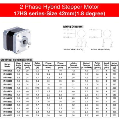 Nema17 Stepper Motor 42x42 1.8Degree