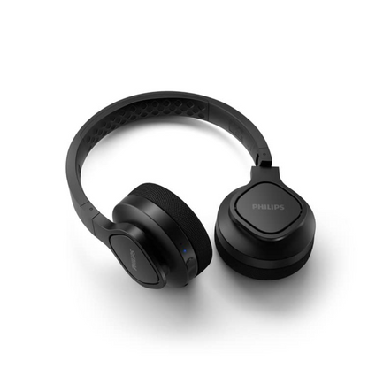 PHILIPS Bluetooth Headset with Mic (IP55 Dust & Water Protection, On Ear, Black)