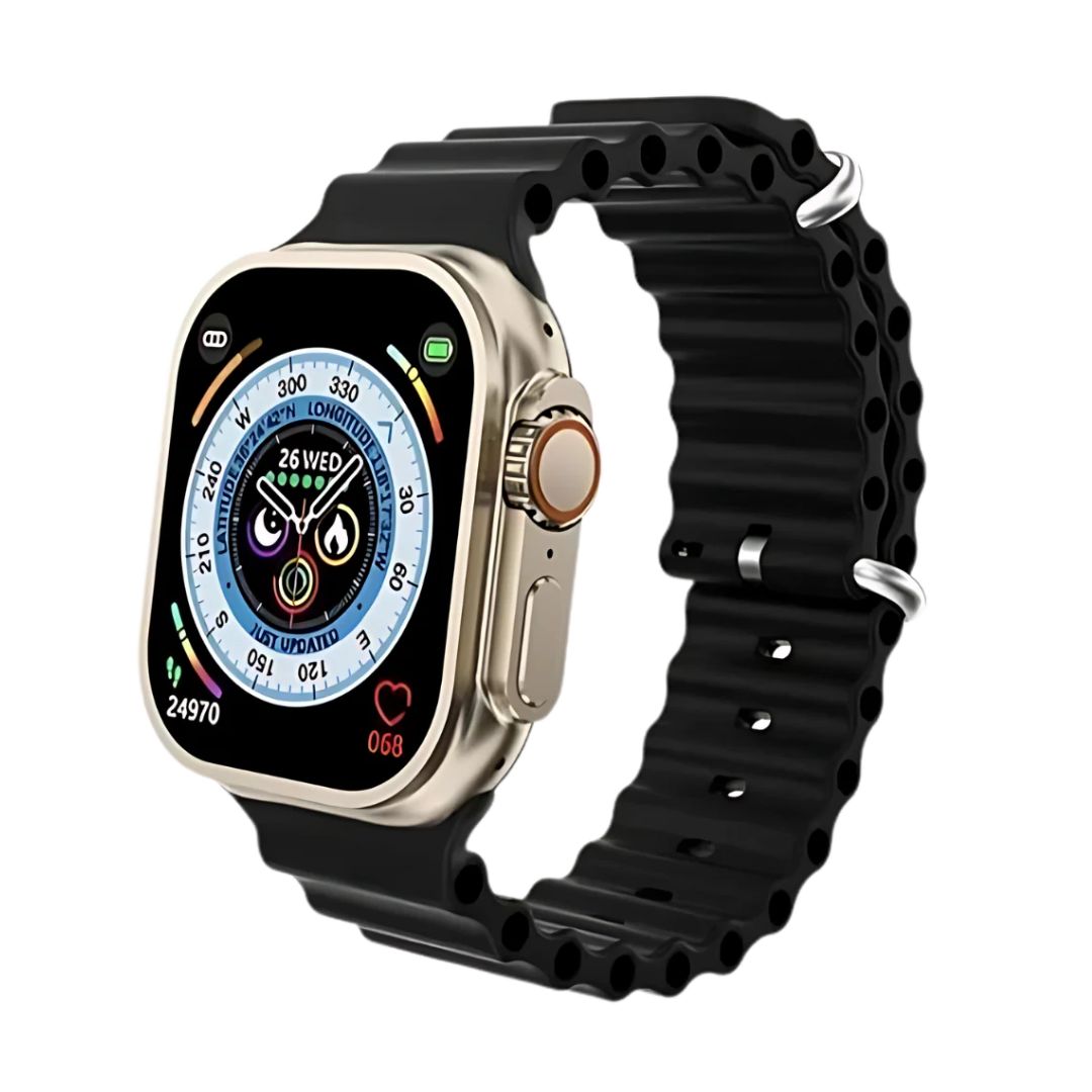 Ultra Titanium Case Smartwatch With 7 in 1