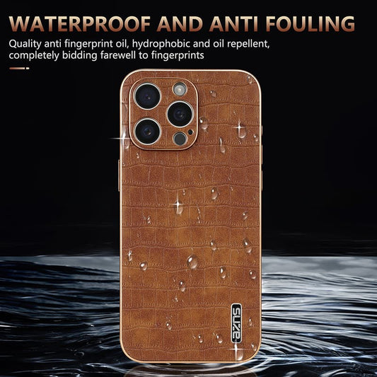 Lavish Croc Leather Craft Case - iPhone