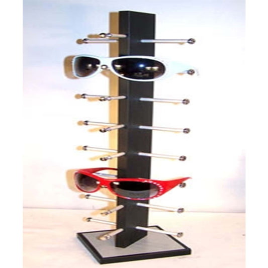 Wholesale Wooden Black 8 Pair Sunglass Display Rack Organize and Showcase Your Sunglasses (Sold by the piece)