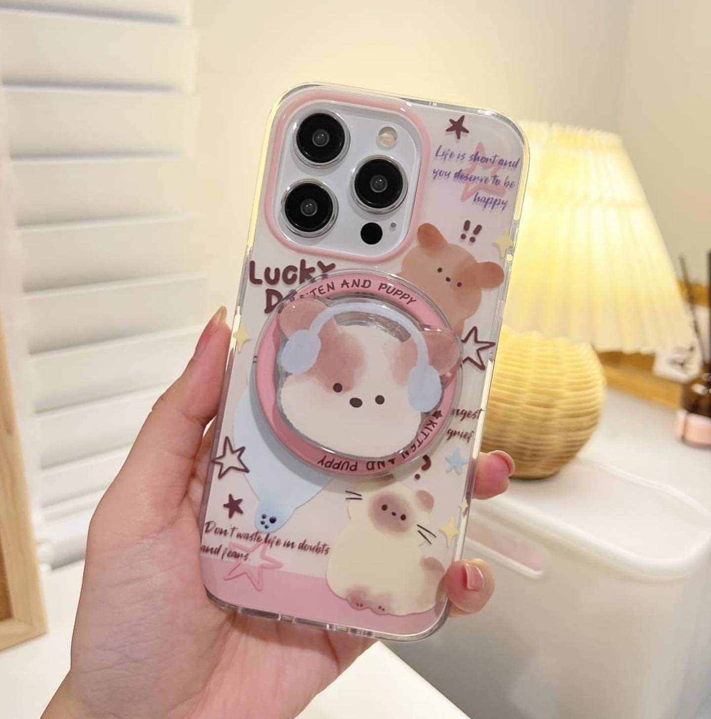 Chic & Cute Cartoon Cat Magnetic Case - iPhone