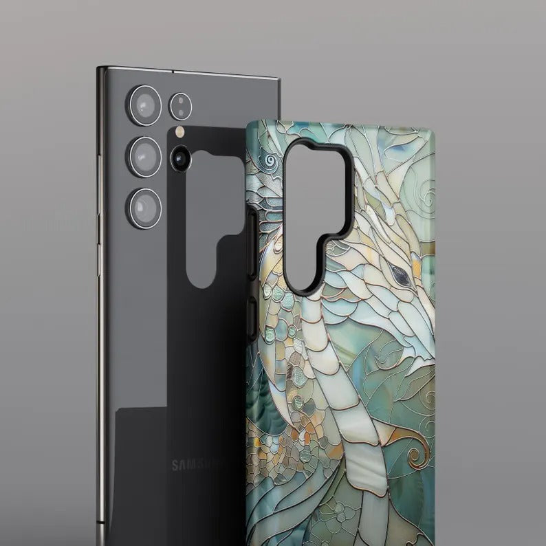 Celestial Dragon Glass Mosaic Case - Samsung