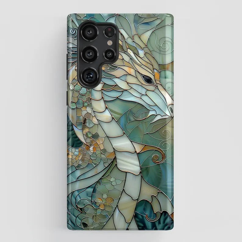 Celestial Dragon Glass Mosaic Case - Samsung