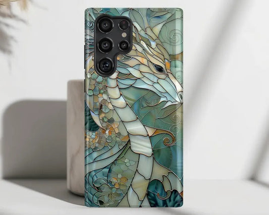Celestial Dragon Glass Mosaic Case - Samsung