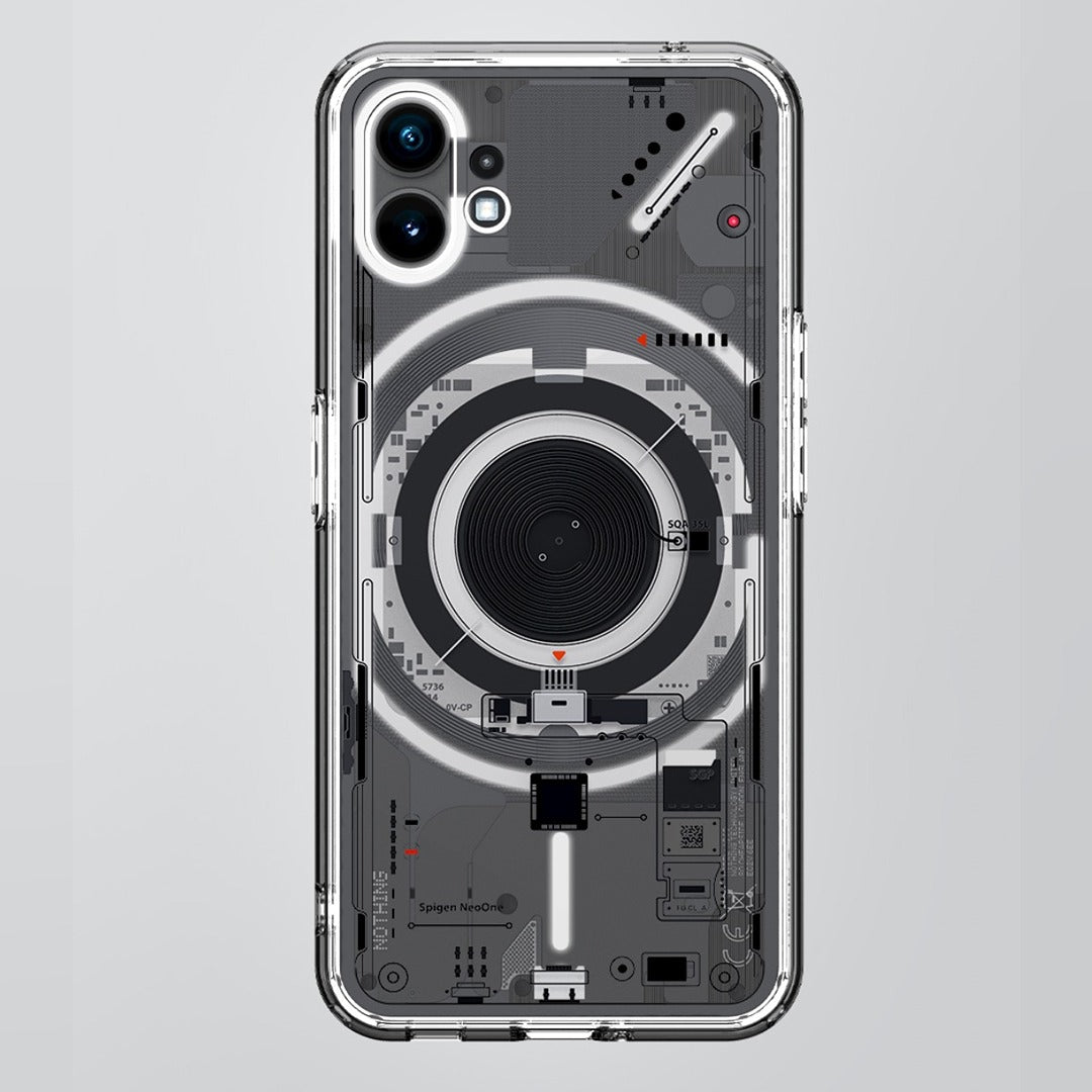 Futuristic Cyber-Tech Clear Case - Nothing