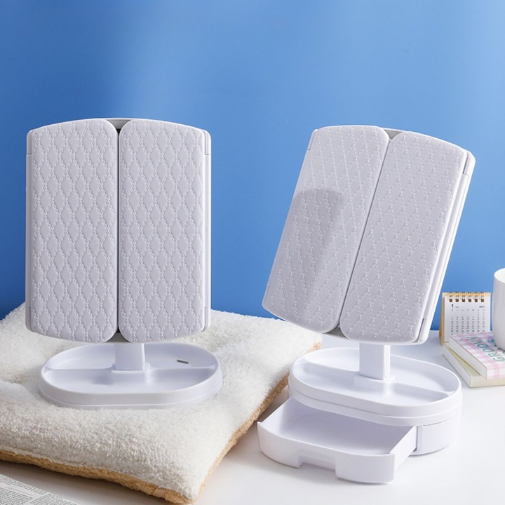 Stylish Quilted Vanity Mirror Stand