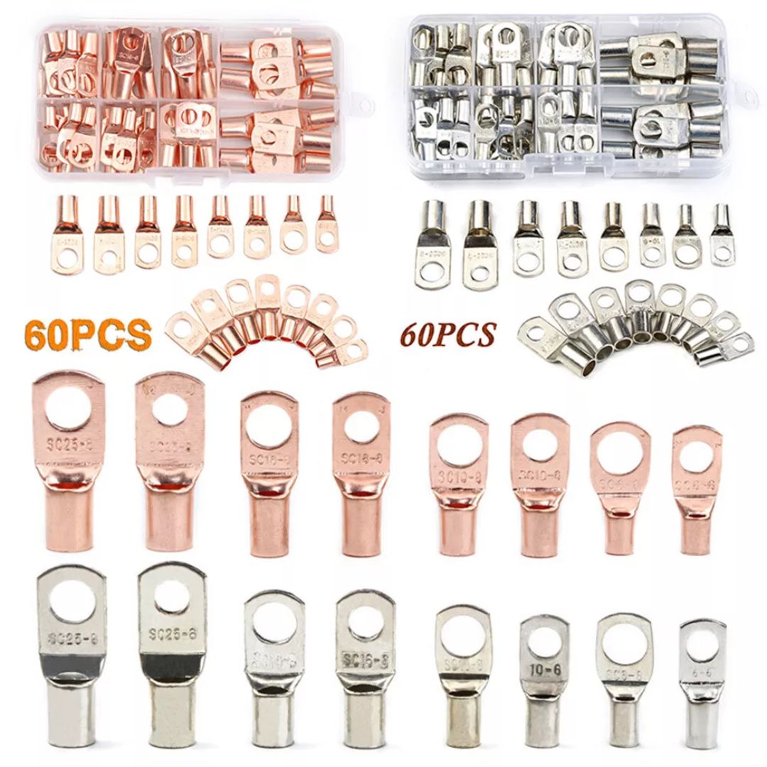 Wire Ring Battery Terminals Lug SC Assorted Kit