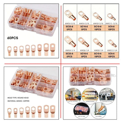 Wire Ring Battery Terminals Lug SC Assorted Kit