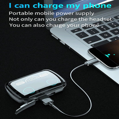 Wireless Earbuds Bluetooth 5.1 With 2000 mah LED