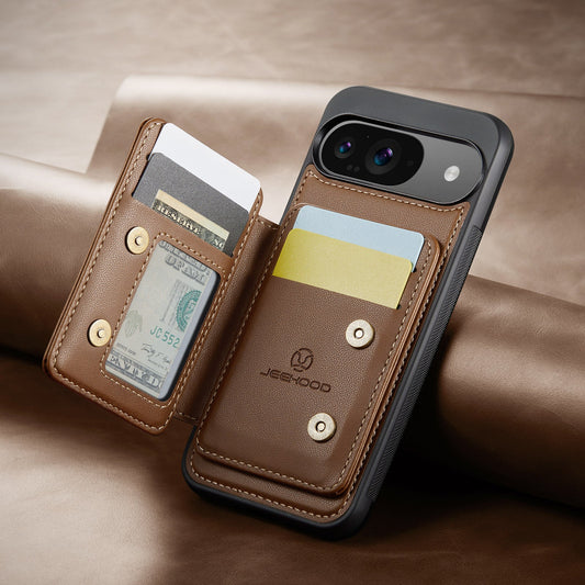 Compact Leather Wallet Case - Google