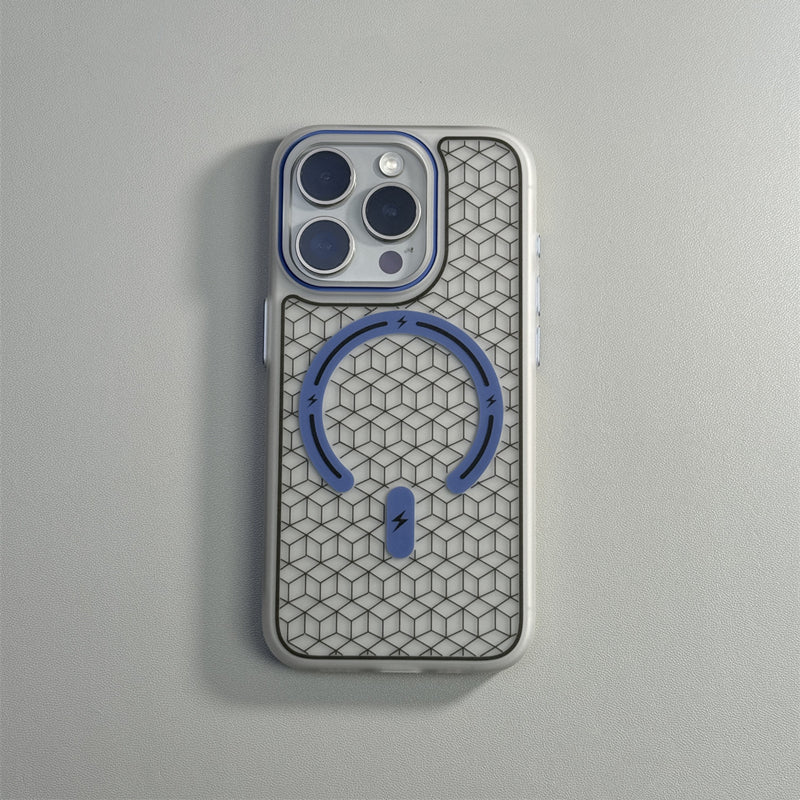 Dynamic 3D Hexagonal MagSafe Case - iPhone