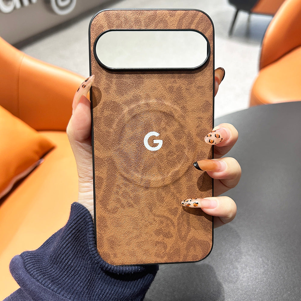 Stylish Leather Leopard Print Case - Google Pixel