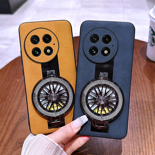 Ultimate Leather Wheel Ring Stand Case - OnePlus