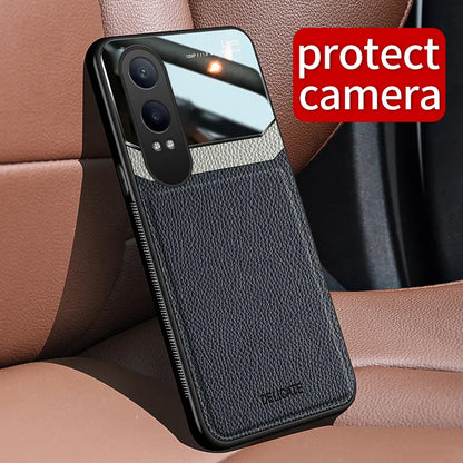OnePlus Nord CE 4 Lite Mirror Window Leather Case