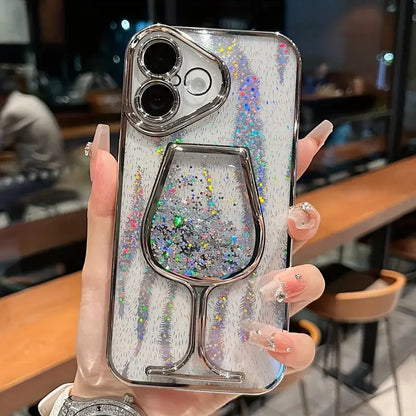 Sparkle & Sip Liquid Glitter Phone Case