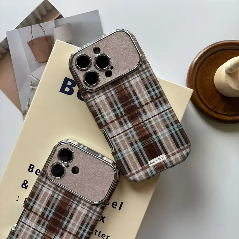 Vintage Chic Plaid Designer Case