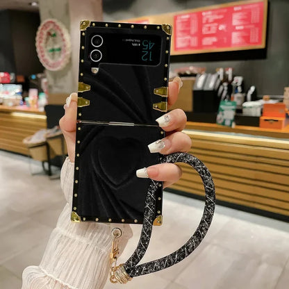 3D Rebellion Heartfelt Velvet Rivet Case - Samsung