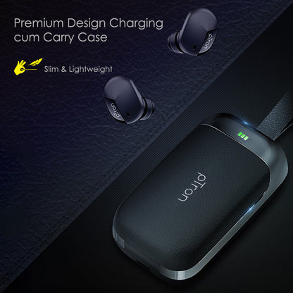 pTron Bassbuds Urban True Wireless Stereo Earphones with Deep Bass & Touch Control (Black)