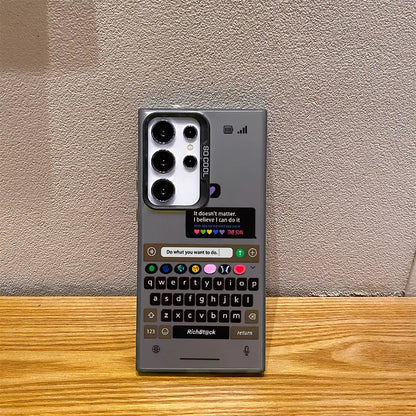 Trendy Stylish Chat Keyboard Phone Case - Samsung