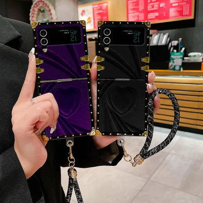 3D Rebellion Heartfelt Velvet Rivet Case - Samsung