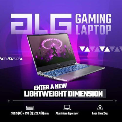 Acer ALG 12th Gen Intel Core i5 Gaming Laptop (16GB RAM/512GB SSD/6GB RTX 3050 Graphics/144Hz/Win11Home/Wifi 6) AL15G-52, 39.62cm (15.6 inch) FHD Display, Premium Metal Body, Steel Gray, 1.99KG
