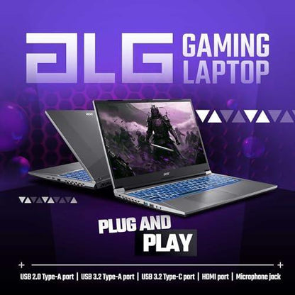 Acer ALG 12th Gen Intel Core i5 Gaming Laptop (16GB RAM/512GB SSD/6GB RTX 3050 Graphics/144Hz/Win11Home/Wifi 6) AL15G-52, 39.62cm (15.6 inch) FHD Display, Premium Metal Body, Steel Gray, 1.99KG
