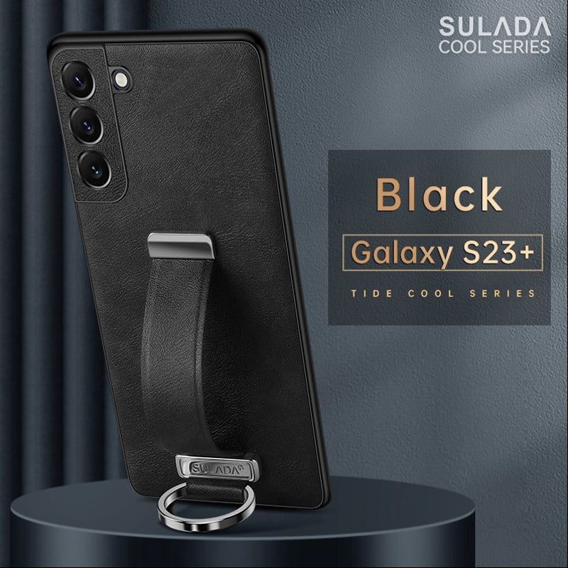 Wristband Leather Shockproof Business Case - Samsung