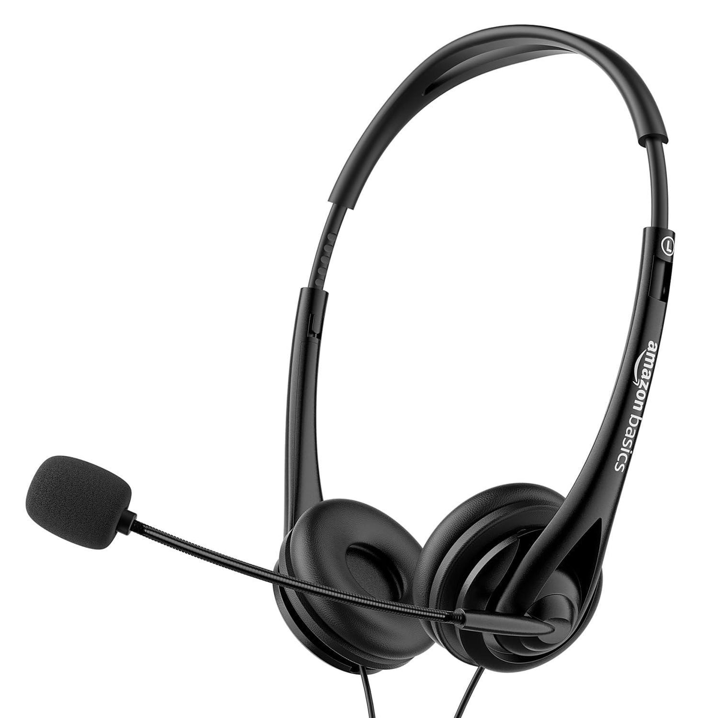 Amazon Basics On Ear Wired Headphones with Boom Mic | Supreme Sound Refurbished