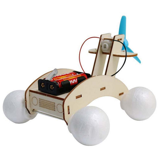 DIY Wooden Electric Car Amphibious Science DIY STEM Kit