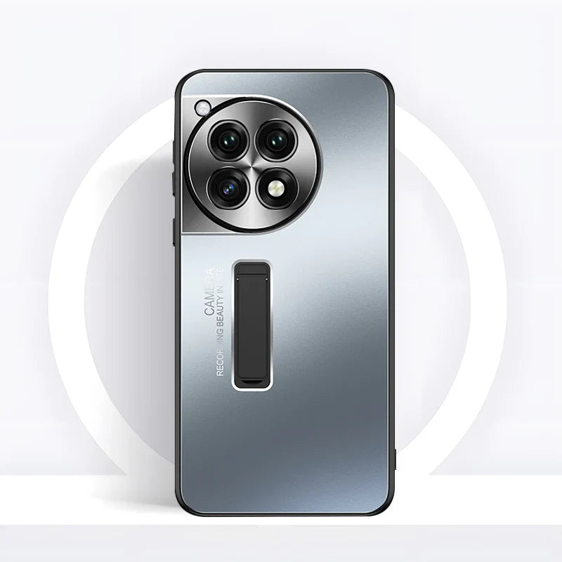 Frosted Metal Hybrid TPU Stand Case - OnePlus