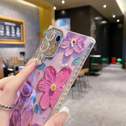Lustrous Floral Art Phone Case - Samsung
