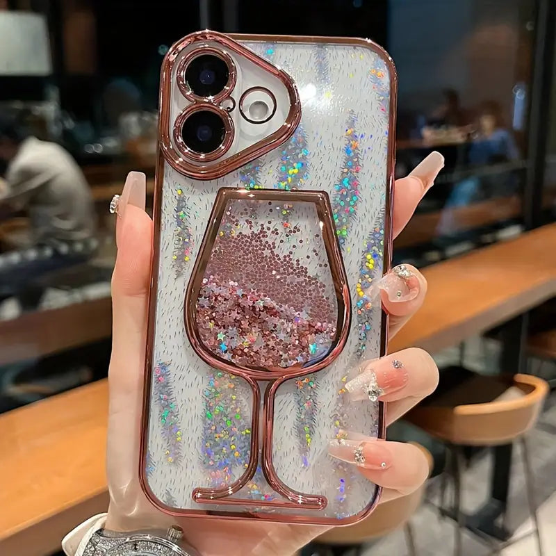 Sparkle & Sip Liquid Glitter Phone Case