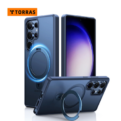 Galaxy S24 Ultra TORRAS Magnetic Stand Translucent Case