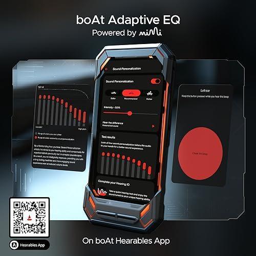 boAt Airdopes Flex 454 ANC in Ear TWS Earbuds with Smart Features, ANC, 60HRS Playback, Beast Mode(Low Latency), Quad Mics ENx Tech, Multi Point Connectivity, ASAP Charge(Zinc White)