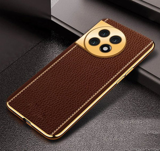 Gold Accent PU Leather Case - OnePlus