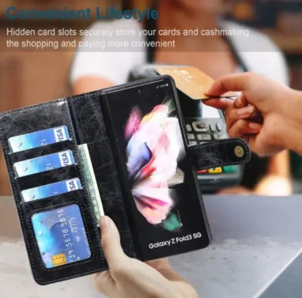 Elegant Foldable Zipper Cover - Samsung