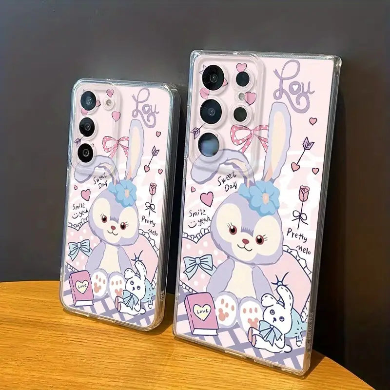 Stylish Cartoon Girl Soft Phone Case - Samsung