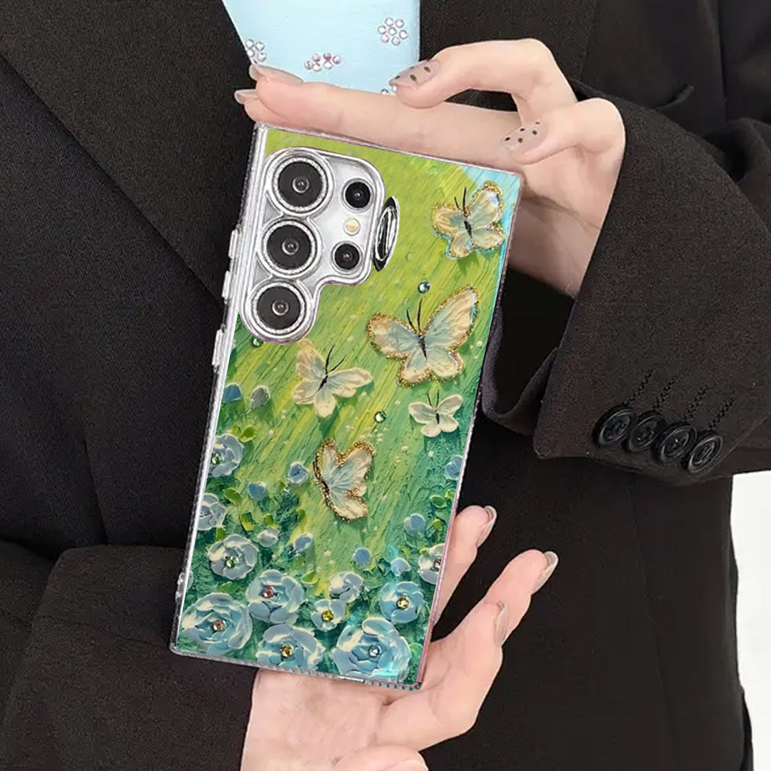 Sparkle Artful Butterfly Lens Stand Case - Samsung
