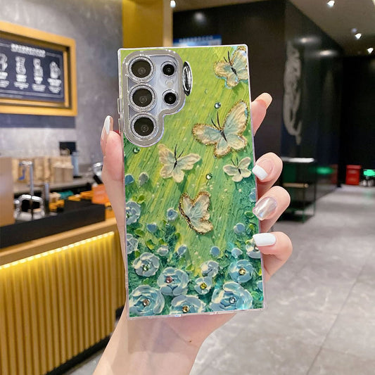 Sparkle Artful Butterfly Lens Stand Case - Samsung