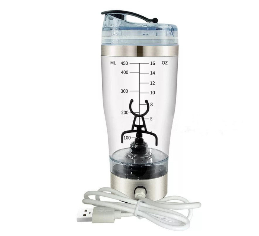 Electric Protein Shake Stirrer USB Shake Bottle Milk Coffee Blender Kettle Sports .