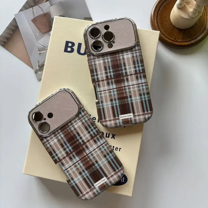 Vintage Chic Plaid Designer Case