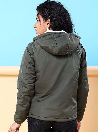 Women Winter Crop Jacket