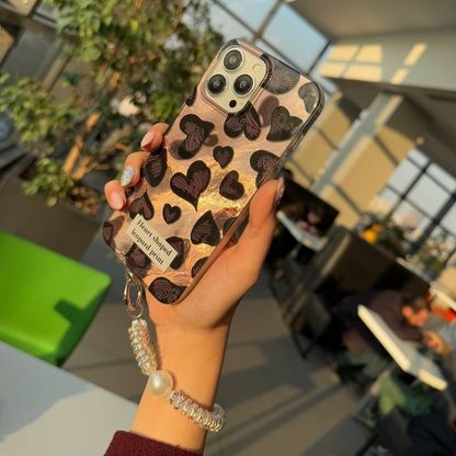 Trendy Heart-Shaped Case with Charm