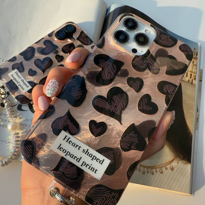 Trendy Heart-Shaped Case with Charm