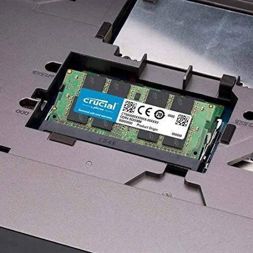 Crucial Basics 16GB DDR4 1.2v 2666Mhz CL19 SODIMM RAM Memory Module for Laptops and Notebooks, Green